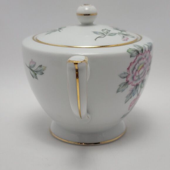Mikado China Malay Made In Occupied Japan Sugar Bowl With Lid and Creamer - Picture 9 of 16
